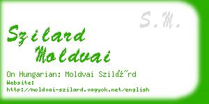 szilard moldvai business card